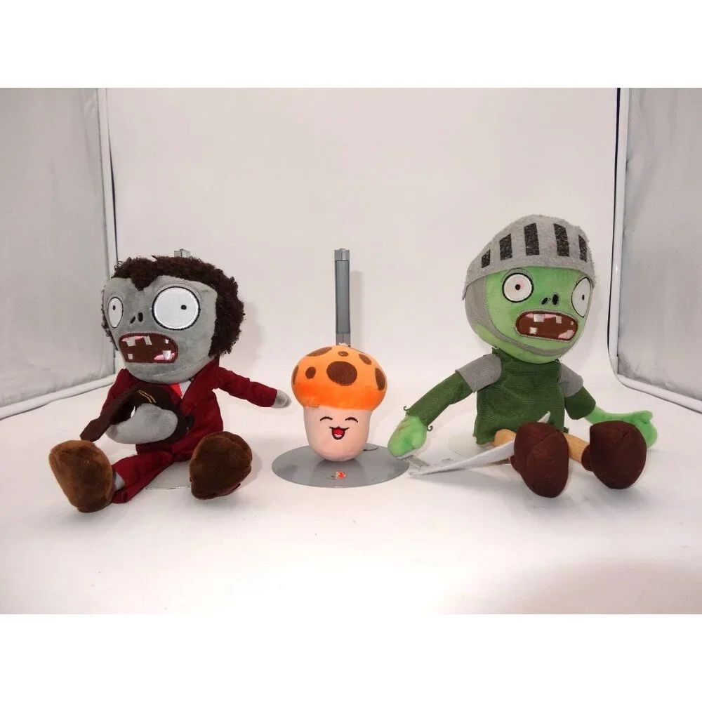 Plants vs Zombies LINXIN SUN SHROOM‎ Plush Knight Guitar Dancing Zombie